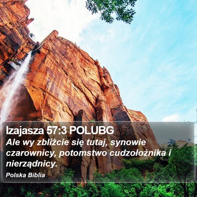Izajasza 57:3 POLUBG Bible Verse Image