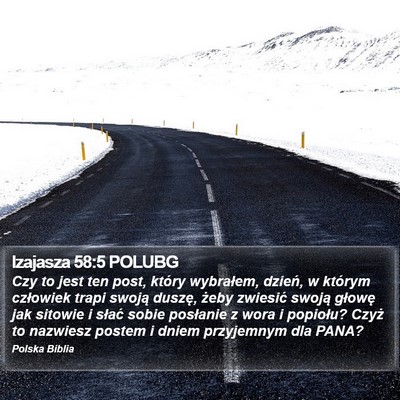 Izajasza 58:5 POLUBG Bible Verse Image