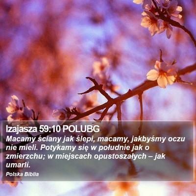 Izajasza 59:10 POLUBG Bible Verse Image