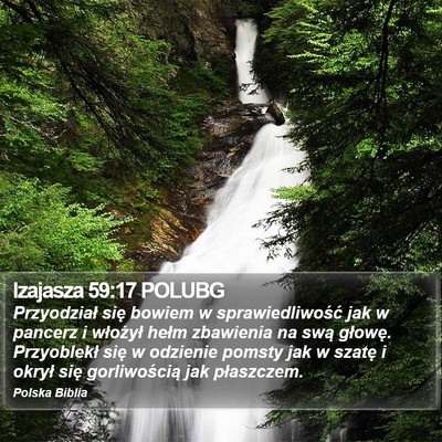 Izajasza 59:17 POLUBG Bible Verse Image