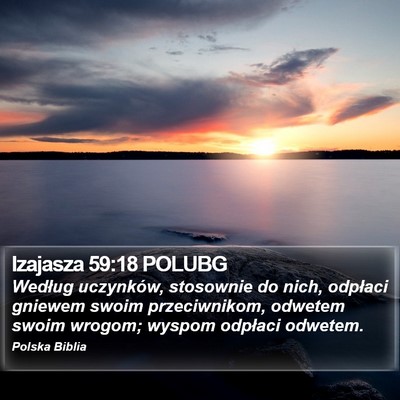 Izajasza 59:18 POLUBG Bible Verse Image