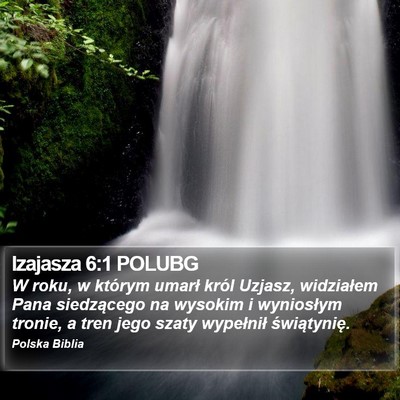 Izajasza 6:1 POLUBG Bible Verse Image