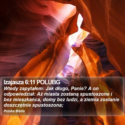 Izajasza 6:11 POLUBG Bible Verse Image