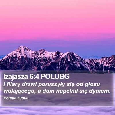 Izajasza 6:4 POLUBG Bible Verse Image