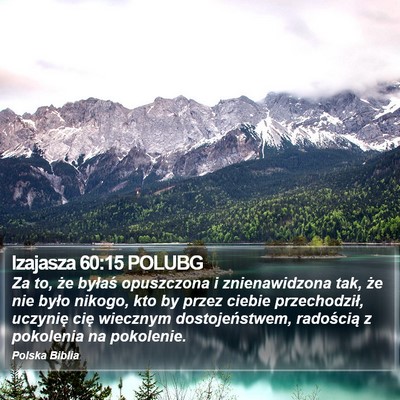 Izajasza 60:15 POLUBG Bible Verse Image