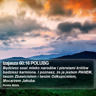 Izajasza 60:16 POLUBG Bible Verse Image