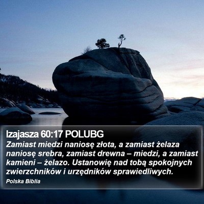 Izajasza 60:17 POLUBG Bible Verse Image