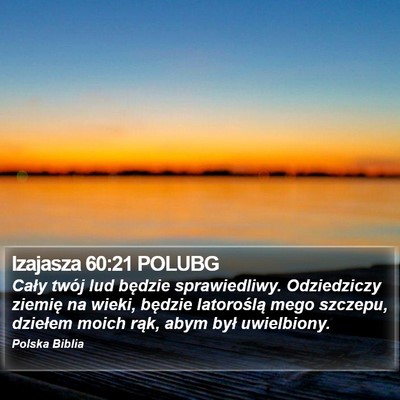 Izajasza 60:21 POLUBG Bible Verse Image