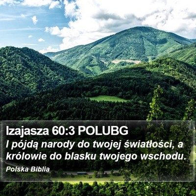 Izajasza 60:3 POLUBG Bible Verse Image