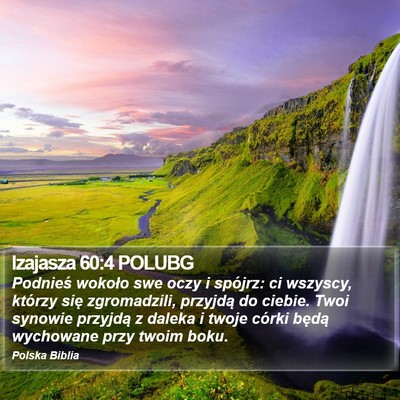 Izajasza 60:4 POLUBG Bible Verse Image