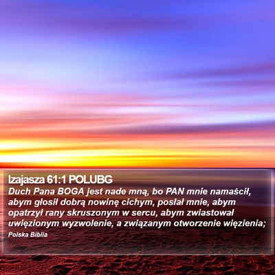 Izajasza 61:1 POLUBG Bible Verse Image