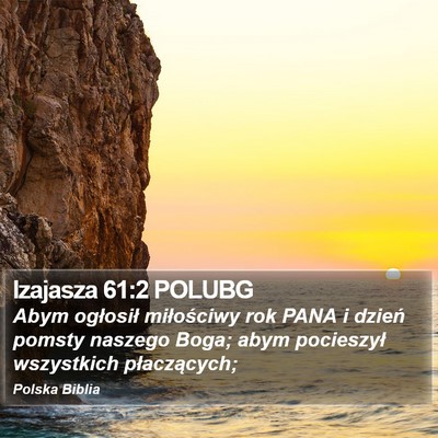 Izajasza 61:2 POLUBG Bible Verse Image