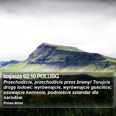 Izajasza 62:10 POLUBG Bible Verse Image