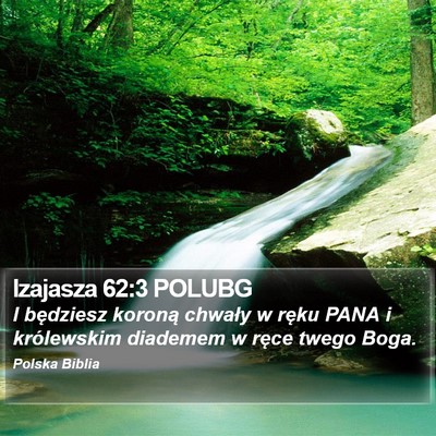 Izajasza 62:3 POLUBG Bible Verse Image