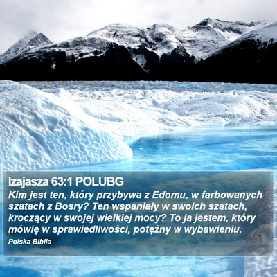 Izajasza 63:1 POLUBG Bible Verse Image