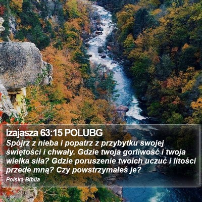 Izajasza 63:15 POLUBG Bible Verse Image