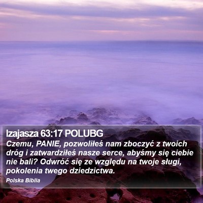 Izajasza 63:17 POLUBG Bible Verse Image