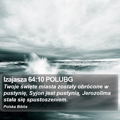 Izajasza 64:10 POLUBG Bible Verse Image