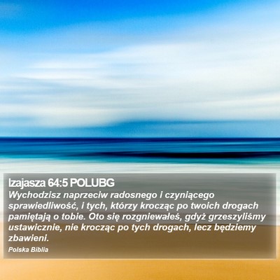 Izajasza 64:5 POLUBG Bible Verse Image