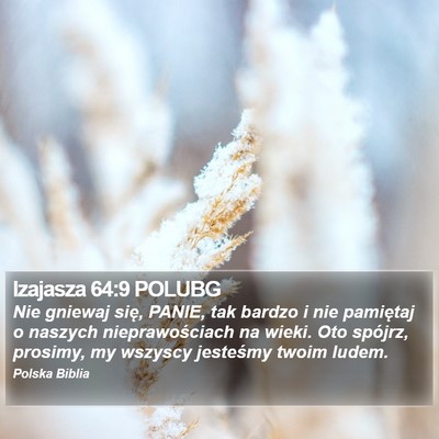 Izajasza 64:9 POLUBG Bible Verse Image