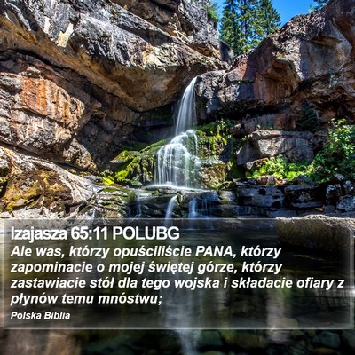 Izajasza 65:11 POLUBG Bible Verse Image