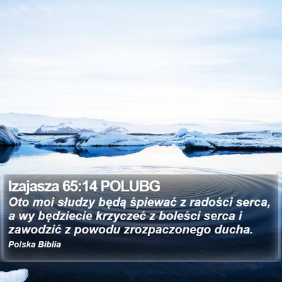 Izajasza 65:14 POLUBG Bible Verse Image
