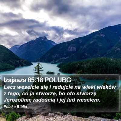 Izajasza 65:18 POLUBG Bible Verse Image