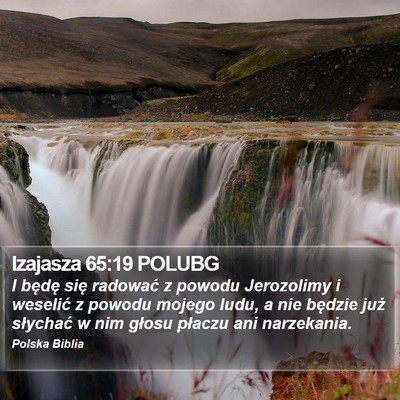 Izajasza 65:19 POLUBG Bible Verse Image