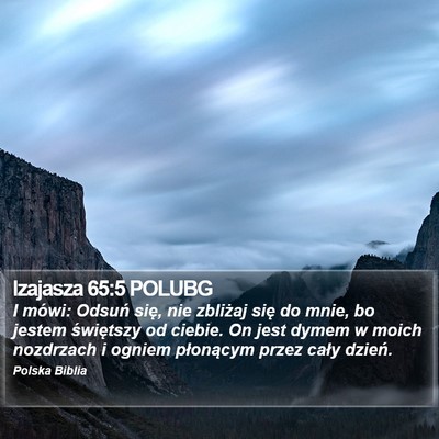Izajasza 65:5 POLUBG Bible Verse Image