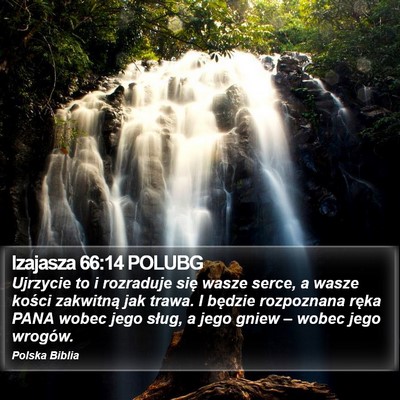 Izajasza 66:14 POLUBG Bible Verse Image