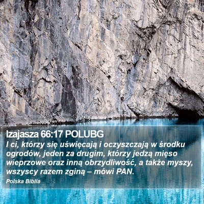 Izajasza 66:17 POLUBG Bible Verse Image