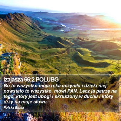 Izajasza 66:2 POLUBG Bible Verse Image