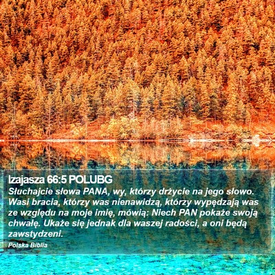 Izajasza 66:5 POLUBG Bible Verse Image