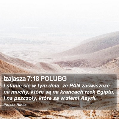 Izajasza 7:18 POLUBG Bible Verse Image