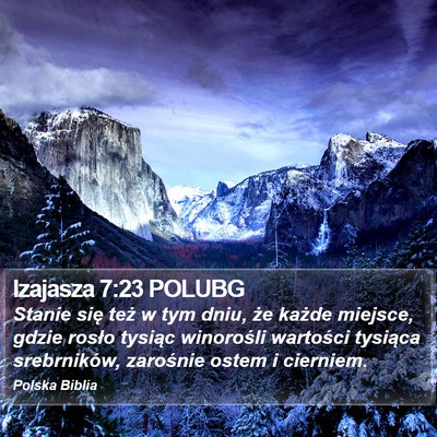 Izajasza 7:23 POLUBG Bible Verse Image