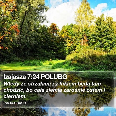 Izajasza 7:24 POLUBG Bible Verse Image