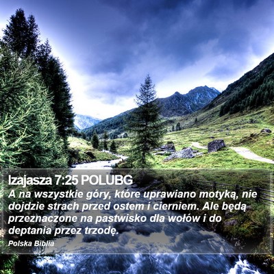 Izajasza 7:25 POLUBG Bible Verse Image