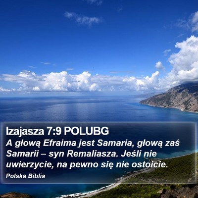 Izajasza 7:9 POLUBG Bible Verse Image