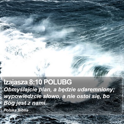 Izajasza 8:10 POLUBG Bible Verse Image