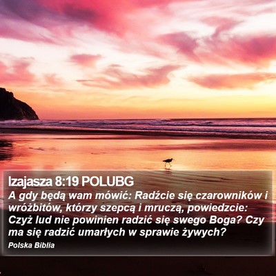 Izajasza 8:19 POLUBG Bible Verse Image