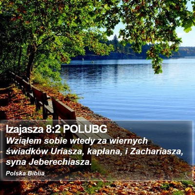 Izajasza 8:2 POLUBG Bible Verse Image