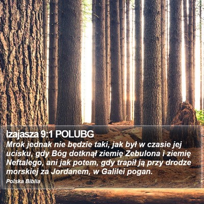 Izajasza 9:1 POLUBG Bible Verse Image