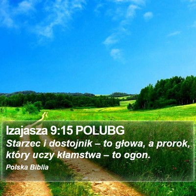 Izajasza 9:15 POLUBG Bible Verse Image