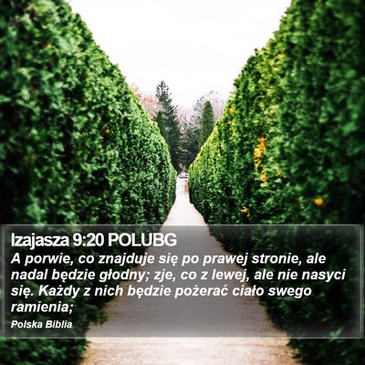 Izajasza 9:20 POLUBG Bible Verse Image