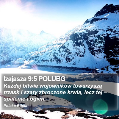 Izajasza 9:5 POLUBG Bible Verse Image