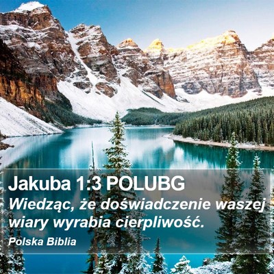 Jakuba 1:3 POLUBG Bible Verse Image