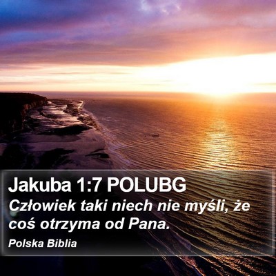 Jakuba 1:7 POLUBG Bible Verse Image