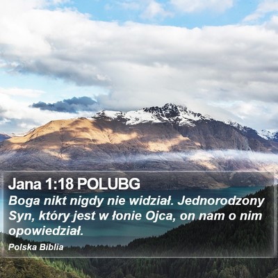 Jana 1:18 POLUBG Bible Verse Image