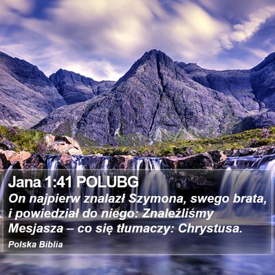 Jana 1:41 POLUBG Bible Verse Image
