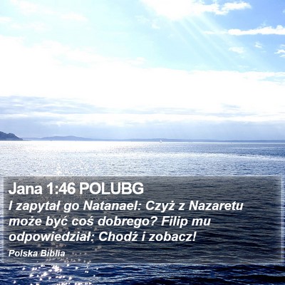 Jana 1:46 POLUBG Bible Verse Image